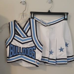College cheerleader uniform